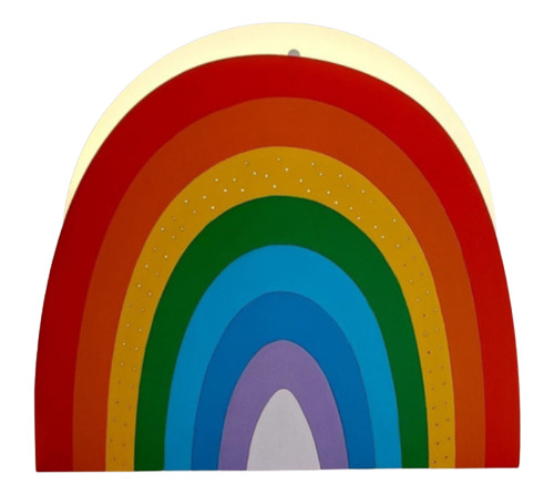 Lampara Velador Aesthetic Arcoiris Rainbow Norte.deco