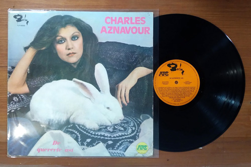 Charles Aznavour De Quererte Asi Disco Lp Vinilo