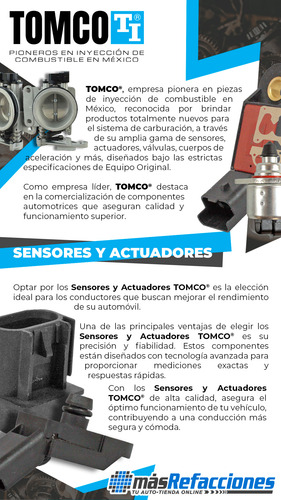 Conector Válvula Iac Imperial V6 3.3l 90 Al 91 Tomco