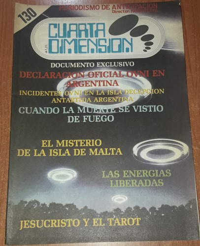 Revista Cuarta Dimension N°130   Julio De 1985