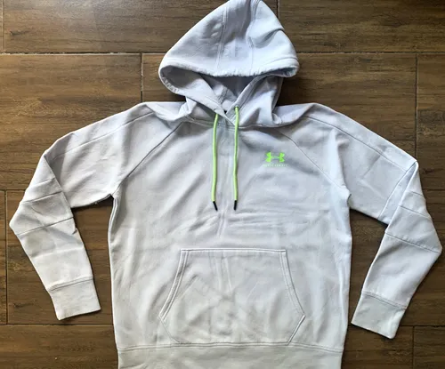Grey and black under armour hoodie discount