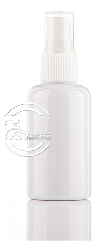 Pack 50u 60ml Ambar Blanco Atomizador Spray Envase Plastico 