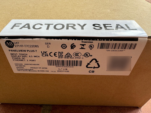 2711p-t7c22d8s Ser D Panelview 7 Allen Bradley