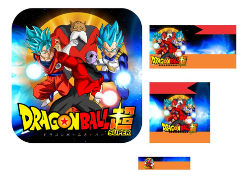 Etiqueta Escolar Dragon Ball Supe Kit Imprimible No Fisico  