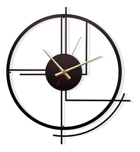 Ajqiomh - Reloj De Pared Grande De Metal Para Decoración
