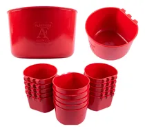 Comprar 56 Bebederos Comederos Jaula 1.2 Litros Para Gallos Gallinas
