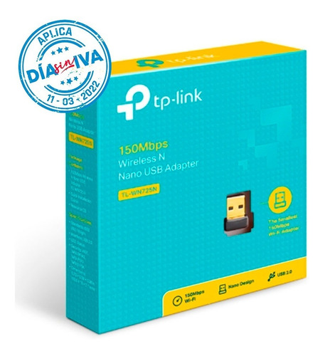 Tp-link Tl-wn725n Extensor De Red Adaptador Wifi Nano Usb