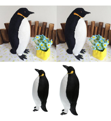Estatua De Pingüino Con Plumas Artificiales For El Hogar, 2