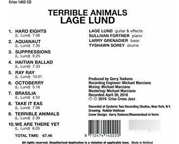 Lund Lage Terrible Animals Usa Import Cd