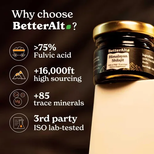 Shilajit Puro Del Himalaya - Resina 75 Porciones - Betteralt