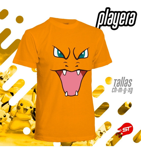 Playera Alusiva A Pokecaritas Charizard Pokef-006