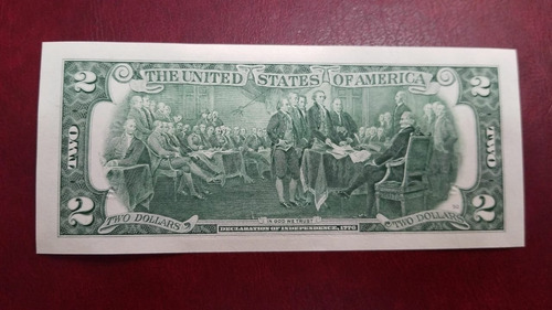 Imagen 2 de 3 de Billete De 2 Dolares 2013 Usa Reposicion Estrella Escaso