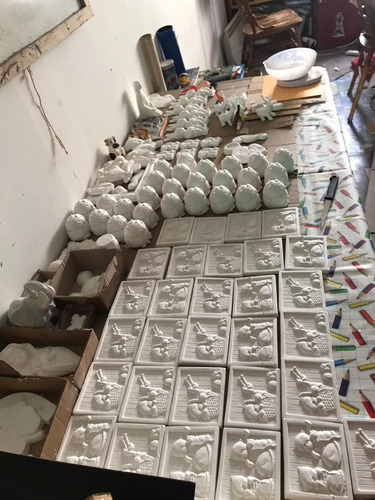 Imagen 2 de 4 de Lechuza En Yeso Para Pintar Porta Incienso