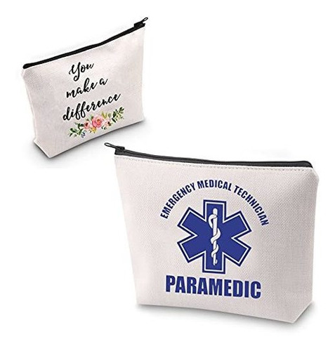Zjxhpo Paramedic Gift Emt Gift You Make A Dif Cosmetiquera 