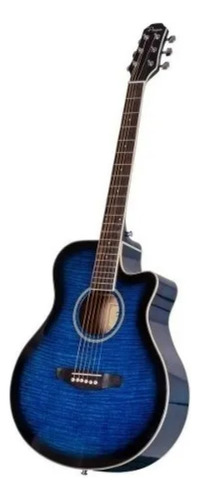 Guitarra acústica Parquer Custom GAC109MC para diestros azul laca