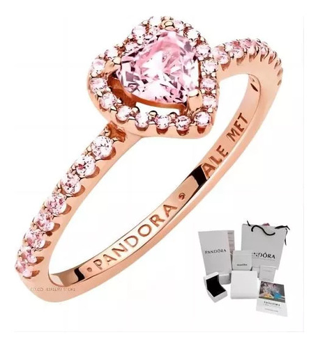 El Anillo En Forma De Corazón Con Forma De Rosa De Pandora I