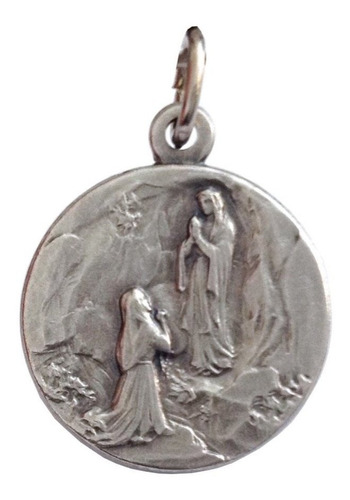 Virgen De Lourdes Medalla  the Patron Saints Medallas