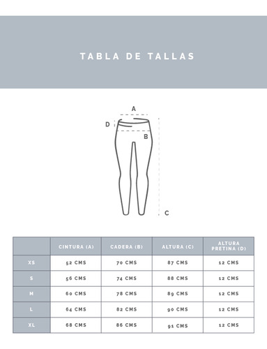 Legging Largo 7/8 Sin Costura Frontal Pax Black