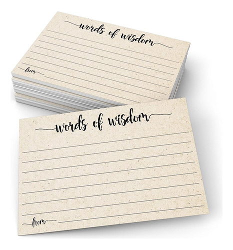 321done Words Of Wisdom Card (50 Tarjetas) 4  X 6  - Tarjeta