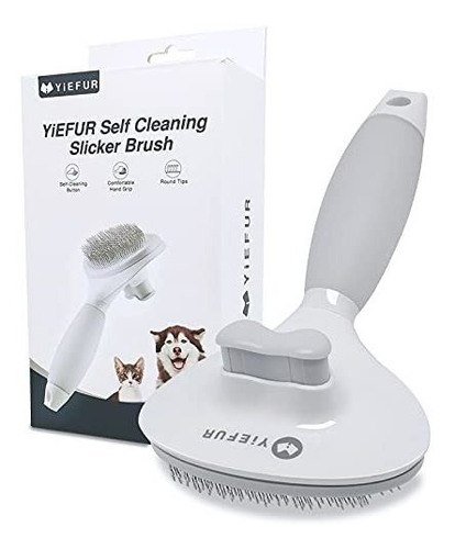 Yiefur Self Cleaning Slicker Brush For Cats And Dogs, Pet Ca