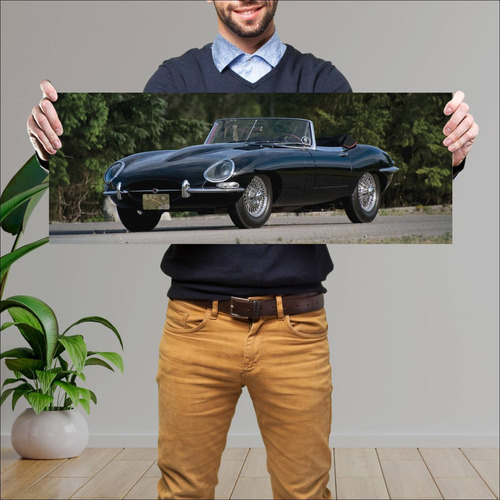 Cuadro 30x80cm Auto 1961 Jaguar E Type Open Two 97