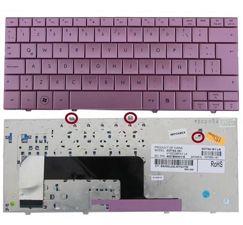 Teclado Hp Mini 110 110-1130la 110-1130sa Rosa Español