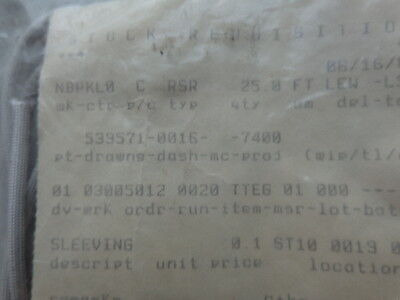 25ft Sleeving 0,1 St10 0019 0053 539571-0016-7400 10200 Uuv