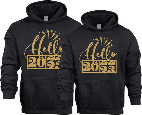 Duo Sudadera Pareja Año Nuevo Hoodie Happynewyear Feliz M11