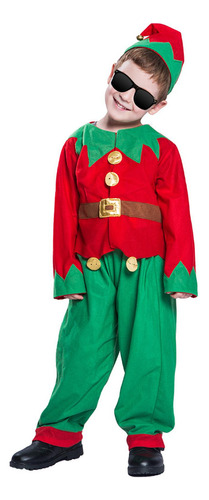 Conjunto De Disfraz Navideño, Traje De Cosplay Con Sombrero