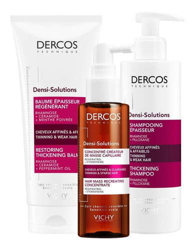 Vichy Dercos Densi Solutions Tratamiento Completo Redensificante Cabellos Débiles