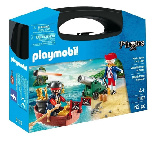 Playmobil 9102 Maletin Pirata Y Soldado Playking