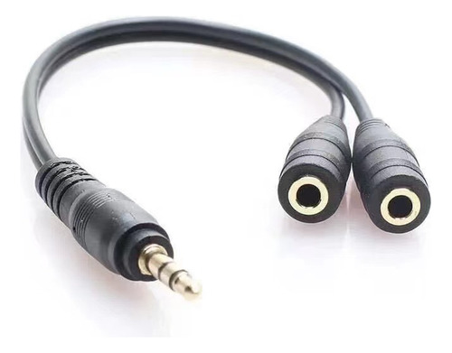 Cabo Adaptador Audio P2 Duplo Femea P/ 2 Fones