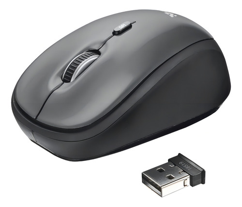 Mouse inalámbrico Trust Yvi black