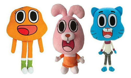 Muñeco Gumball De 3 Piezas Peluc Incredible World New