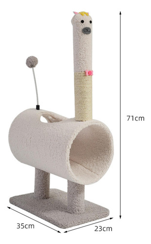 Túneles De Poste Rascador Para Gatos Con Bolas Interactivas
