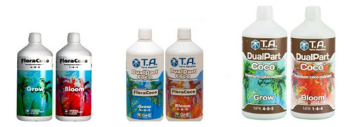 Fertilizante Dualpart Coco Bloom 5l Flora Coco Gh Base 1l