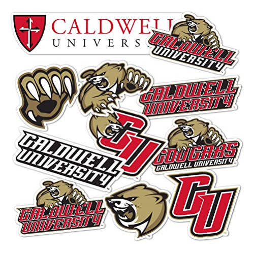 Calcomanía De Universidad Caldwell Sticker Cougars Cu,...