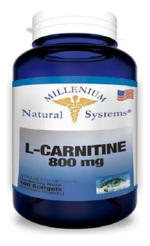 L-carnitina 800mg X 100 Softgel 800 - Unidad a $655