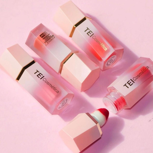 Blush Rubor Liquido Con Esponja Tei Cosmetica Original Tono 2
