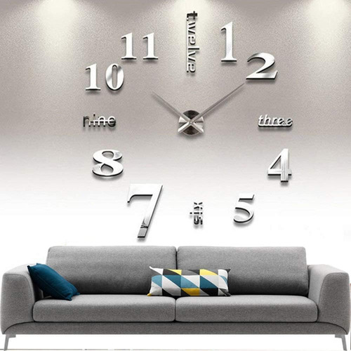 Cugbo Reloj De Pared Moderno Grande 3d Para Decoración De Ho