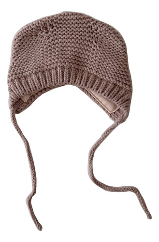 Gorro De Punto Para Bebé Con Orejas De Gato (r), Color Liso,