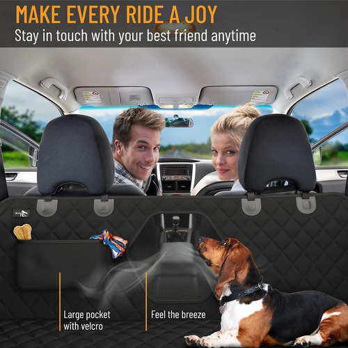 Funda De Asiento Para Perro Con Ventana De Malla Impermeable