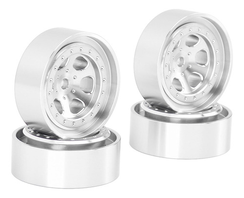 Silver Wheel Hub Upgrade Parts, 4 Unidades, Llantas De 1.3 P