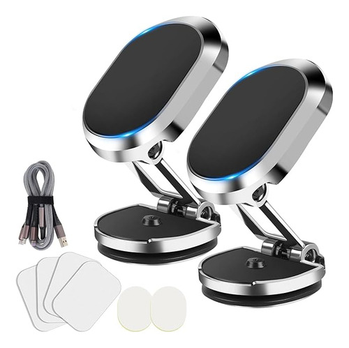 Ultimate Alloy Folding Magnetic Car Phone Holder 2pcs Magnet