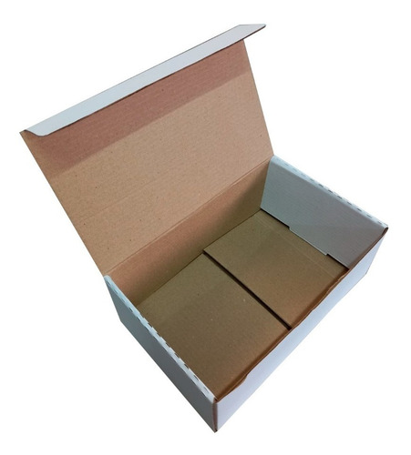 10 Caixas De Papelão Branco 19 X 12 X 07 Correios Ecommerce