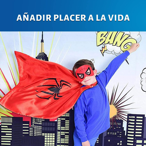 Redcrab Spiderman Disfraz De Capa Niños Cosplay