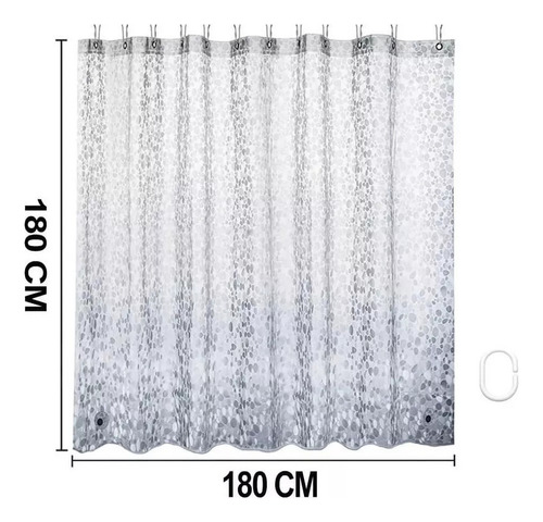 Y Cortina De Baño Antimoh De Pvc Grueso Y Transparente