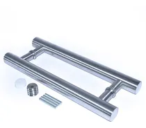 Comprar Manijon Barral Doble Acero Inoxidable Puerta  Porton 40 Cm 