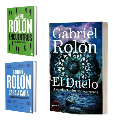3 Libros Gabriel Rolon - Duelo + Cara A Cara + Encuentros