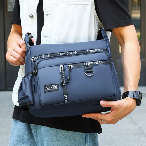 Bolso Bandolera Multibolsillos De Gran Capacidad A La Moda